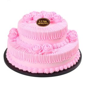 Artificial Double-layer Cake Simulation Party Decoration