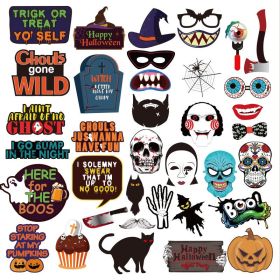 37pcs Halloween Photo Booth Props Kit Halloween