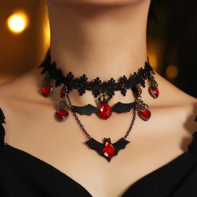 Theme Necklace Black Lace Gothic Choker Necklace