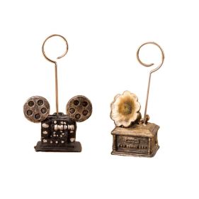 Retro Style Memo Clip Holder Stand