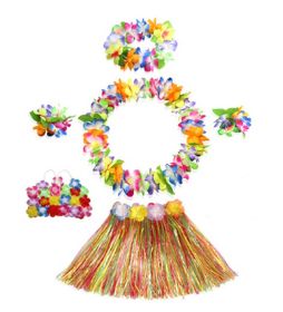 Children Hawaiian Hula Party Event Dance Costume Dress Set