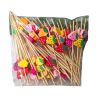 [Strawberry] 200 Pcs Party Bamboo Cocktail Picks