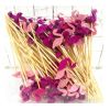 200 Pcs Flamingo Party Bamboo Disposable Dessert Picks