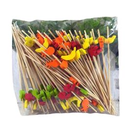 [Fruits] 200 Pcs Disposable Bamboo Cocktail Picks