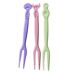 90 Pcs Disposable Cartoon Plastic, Cake/Fruit Forks