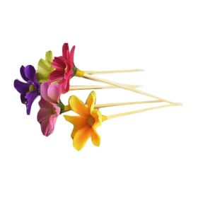50 Pcs Wedding Party Disposable Fruit Picks Bamboo Cocktail Picks Random