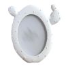 White Cactus 3x5 Resin Picture Frame Oval Baby Photo Frame