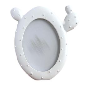 White Cactus 3x5 Resin Picture Frame Oval Baby Photo Frame