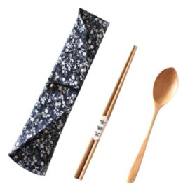 Convenient Wooden Tableware Outdoor Travel Cutlery Set