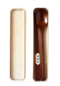 Practical Wooden Tableware Outdoor Travel Cutlery Set.