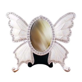 Metal Picture Frame 3x5 Rhinestone Butterfly Wedding Photo Frame
