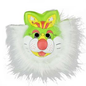Funny White and Green Rebbit Halloween Mask