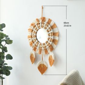 Bohemian Hand-Woven Dream Catcher with Mirror - Wall Art