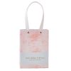 Marble Kraft Paper Gift Bags Boutique, Pink Party Favor Bags