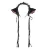 Black Lace Maid Cat Ears Headband Cosplay