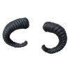 Black Plastic Sheep Horn Hair Clip Cosplay Headdress Gothic