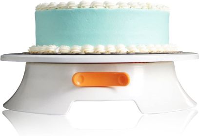 Cake Turntable with Lock Switch and Scale Mark