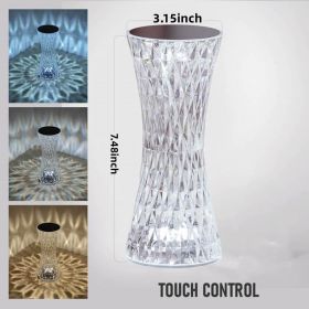 Three-color Lighting Table Lamp Bar Party Crystal Lamp