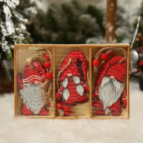 Christmas Gnomes Wooden Hanging Ornament Christmas Tree Decorations
