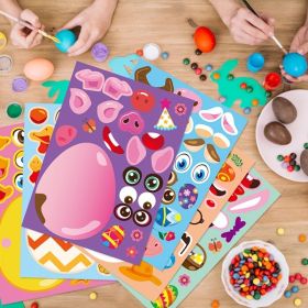Easter Eggs Diy Craft Puzzle Party Game Stickers
