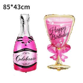 Balloon Champagne Bowknot Wine Cup Adult Party Supplies