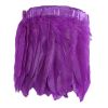 Costume Purple Goose Feathers Trim Fringe DIY Dress