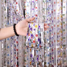 Streamer Curtain Rain Silk Background Wall Christmas Decoration