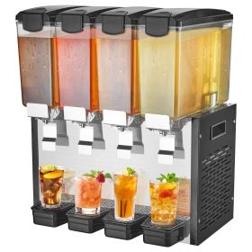 Commercial Beverage Dispenser, 4 Tanks Juice Dispenser
