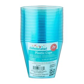 Way To Celebrate Disposable Plastic Cups – Blue, 8.79 fl oz