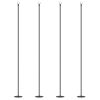 String Light Poles for Outside Hanging, Steel Lighting Stand