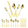 60-Piece Gold Silverware Set, Cutlery Set