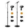 5 Core Mic Stand Floor Pair Universal Boom Microphone Stand