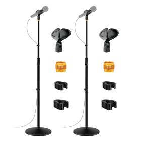 5 Core Mic Stand Floor Pair Universal Boom Microphone Stand