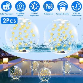 2 Pack Outdoor Solar Pool Lights