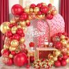 Red and Gold Balloon Arch Kit