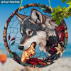 CIFbuy Floral Bohemian Wolf Acryli  Wall Art, Thanksgiving