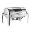 Roll Top Chafing Dish Buffet Complete Set, 9 Qt 1 Pack