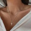 Lxalry Elegant Handmade  Cross Necklace for Women