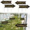 4 Pieces Wedding This Way Sign