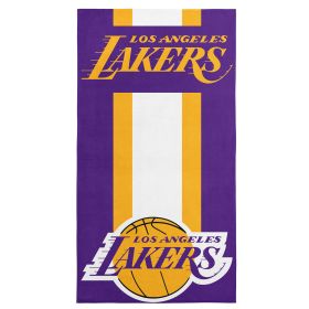 Los Angeles Lakers NBA Zone Read Beach Towel 30 x 60 inches