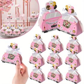 20 Pcs DIY Wedding Favors Candy Boxes with Ribbon Bow