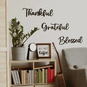 CIFbuy 3 Piece Thanksgiving Scripture Wall Art Set