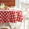 Charming Check Tablecloth, Multicolor, 70" Round