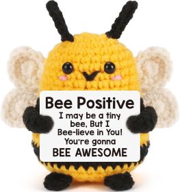 Positive Crochet Bee Birthday Gift for Women Men