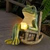 Frog Garden Statue Gifts Hose Decorations