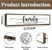Family Signs Decor, Wood Framed Wall Decor Sign