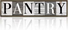 Farmhouse Pantry Signs, Rustic Hanging Wood Sign