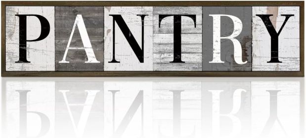Farmhouse Pantry Signs, Rustic Hanging Wood Sign
