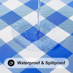 Rectangle Picnic Table Cloth, Elastic Waterproof