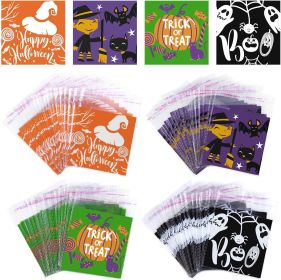 URATOT 200 Pack Halloween Self Adhesive Candy Bags